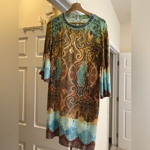 London Times multi-colored dress